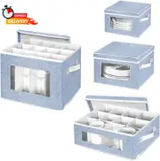 China Storage Containers Hard Shell, Wine Glass and Mug Storage Box with Divider