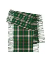 Burberry Check Pattern Fringed Scarf