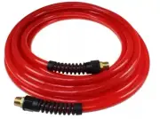 Coilhose PFE61004TR Flexeel Hose 3/8" ID x 100' 1/4" MPT Transparent Red