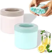 Cylinder Ice Cube Trays, Silicone Mini Ice Cube Modes, Small Ice Maker Cup For Fridge Freezer Squeeze & Release Ice Cup