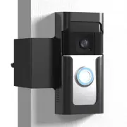 Anti Theft Ring Doorbell Mount - Renter Friendly Ring Doorbell ‎Frosted Black