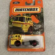 2022 Matchbox Ford Series *1965 FORD C900* Yellow Semi Cab (Shell Oil) #63 B179