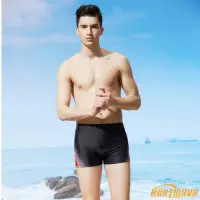 在飛比找momo購物網優惠-【Heatwave 熱浪】游泳褲男排水線速乾基本款專業男士泳