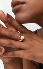 [Mateo] Cornucopia 14K Yellow Gold Pearl Ring