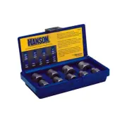 Hanson 54019 Hanson BOLT EXTRACTOR SET 9PC 8MM-19MM W/3/8" DRIVE