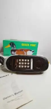 NOS VINTAGE Quack Fone Made in Taiwan with original box and manuals