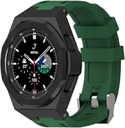 [SUPENG] Case + Band Compatible with Samsung Galaxy Watch 4 Classic 46mm Rugged Protective Cover with Screen Protector Compatible with Samsung Watch 4 Classic 46 (Color : Color 4, Size : Watch4 Classic 46mm