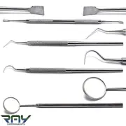 Dental Tooth Cleaning Kit Tartar Remover Plaque Calculus Explorer Scaler Mirror