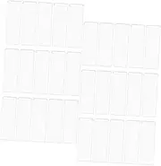 BESPORTBLE Self-Adhesive Label Pockets 50 Sets Business Card Sleeves Index Card Dividers for Office Library Use