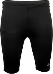 Diadora Mens Bike Shorts Running Athletic Bottoms Compression - Black - Size XL