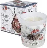 [ROMIIE ZOI] Christmas Scented Jar Candle - 6oz Soy Wax Candle - Winter's Whisper Infused with Wintery Christmas Trees Aroma - with Beautiful Keepsake Box Special for Christmas/Holiday Gifts
