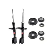Pair Front KYB Shock Absorbers Strut Mount Kit for Renault Kangoo X76 Van 04-10