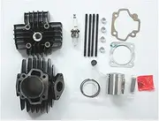 Cylinder Head Piston Ring Gasket Spark Plug Kit Fit For Yamaha PW50 PW 50 44MM Big Bore PW60 60cc QT60 Dirt Moto Bike Motocross Piston ring filter Piston ring pliers Piston ring(SET)