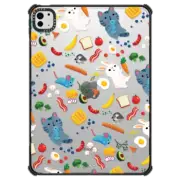 iPad Pro 11-inch (M4) iPad Impact Case Breakfast Foods with Animals