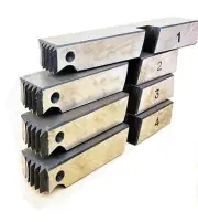 4pcs HSS High-Speed Pipe Threading Machine Thread Dies 2-1/2" to 4" Right-Hand