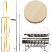 Weaving Frame Kit Mini Darning Frame Convenient 14 Hooks Small Weaving pasKI
