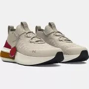Under Armour Phantom 4 VNTGE VRSTY UA Beige Red Women Running Shoes 3027884-100