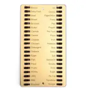 Metal Grocery List,Reusable Shopping List,Metal Sliding Shopping List8158
