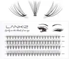 LANKIZ Individual Lashes, 80Pcs Cluster Lashes Pack for DIY Eyelash Extension (1