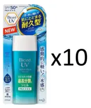 ( Pack of 10 ) Biore UV Aqua Rich Watery GEL Sunscreen