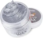 Temporary Hair Color for Kids, Magic Master Keratin Hair Wax Color Dye for Dark Hair Instant Colored Hair Gel Hairstyle Wax Cream Mud Pomade 3.4 Oz Girl Gifts, Party, Cosplay & Halloween (Gray)