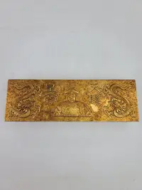 在飛比找Yahoo!奇摩拍賣優惠-珍藏銅鎏金 清代第二個皇帝 天聰 皇太極 做工精細 工藝精湛