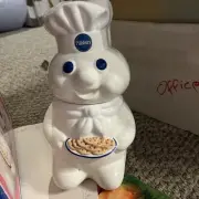 1997 Pillsbury Doughboy 12" Tall Cookie Jar with Original Benjamin & Medwin Box
