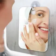 Anti-Fog Free Shower Mirror Fogless Shaving Mini Make Up Mirror