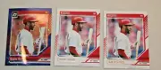 OZZIE SMITH (3) 2024 DONRUSS OPTIC BLUE & RED VELOCITY & BASE #46 ST. LOUIS