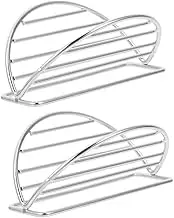HOLIDYOYO 2Pcs Stainless Steel Taco Holder Rack for Baking Taco Tray for Serving Tacos Sushi Snacks for Family Gatherings Parties Events