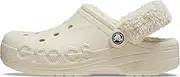 [Crocs] Unisex-Adult Men's and Women's Baya Lined Fuzz Strap Clog