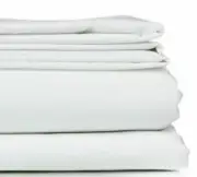 Crisp Double Flat Hotel Sheet - White | Bnb Supplies