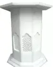 24" x 14" white marble table top stand decor hotel home room dining hall