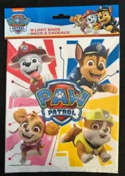 7x8.5in Nickelodeon Paw Patrol Loot Bag 8ct