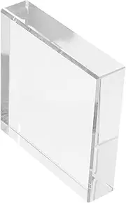 TOKIDNY Clear Square Glass Paperweight Smooth Polished Crystal Block for Office Desk Home Decor Multifunctional Use as Weight Crystal Ball Base Elegant and Durable Design