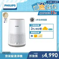 在飛比找momo購物網優惠-【Philips 飛利浦】奈米級空氣清淨機(AC0650)