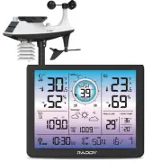 Comprehensive 5-in-1 Weather Station - Large Display, Accurate Sensors & Alerts