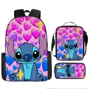Stitch Backpack StarCraft Backpack Oxford Cloth Shoulder Bag Lunch Bag Pencil Bag 46-NMAOV