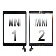 BUCKKO Touch Screen Digitizer with IC Connector for ipad Mini 1/2-Black