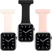 Proxima Direct Fob for Apple Watch Clip-On Strap Band 38/40/41/42/44/45mm, Soft Silicone for iWatch Series 9/8/7/SE/6/5/4/3/2/1, Suitable for Nurses, Midwives, Doctors, Health Care Personnel, Hikers