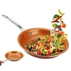 Nonstick Copper Frying Pan Aluminum Alloy Cooking Pan Skillet Saucepan Egg