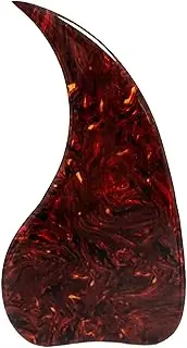 Acoustic Guitar Pickguard for Gibson J45, 2MM Thick Water Drop Shape Scratch Plate, Self-Adhesive Scratch Guard, Universal Fit for Martin, Taylor, Gibson, 40-41 Inch Guitars (Brown Tortoise)