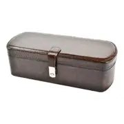 Leatherkart Leather Watch Box (3 Watches) - Dark Brown