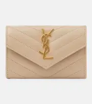 [Saint Laurent] Saint Laurent Monogram Small leather wallet One Size beige