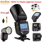 Godox V1-C Flash TTL 1/8000s HSS Battery Speedlite XPRO/X1T/X1R/AK-R1 for Canon