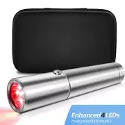 Red Light Therapy Torch Portable Powerful Red Infrared 4LED Light Therapy Device