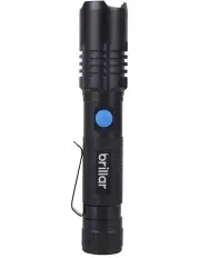 [Brillar] Investigator 1000 Lumen USB Rechargeable Torch Black