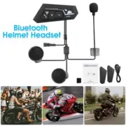 Motorbike Intercom System Helmet Headset Bluetooth Mic Calling Motorcycle Bike