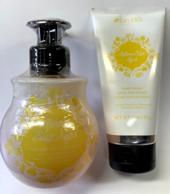 Scentsy Layers Autumn Blaze Maple Hand Soap 8 fl oz + Hand Cream 3 oz Set Sealed