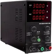DC Power Supply Variable, 30V 10A Adjustable Switching Regulated DC Bench Power Supply with High Precision 4-Digits LED Display, 5V/2A USB Port, Coarse and Fine Adjustments AC240V SPS-3010